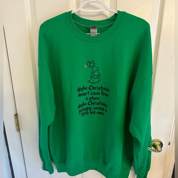 XL•GRINCH CHRISTMAS LESSON HOLIDAY SWEATSHIRT•CUSTOM MADE - Picture 5 of 17